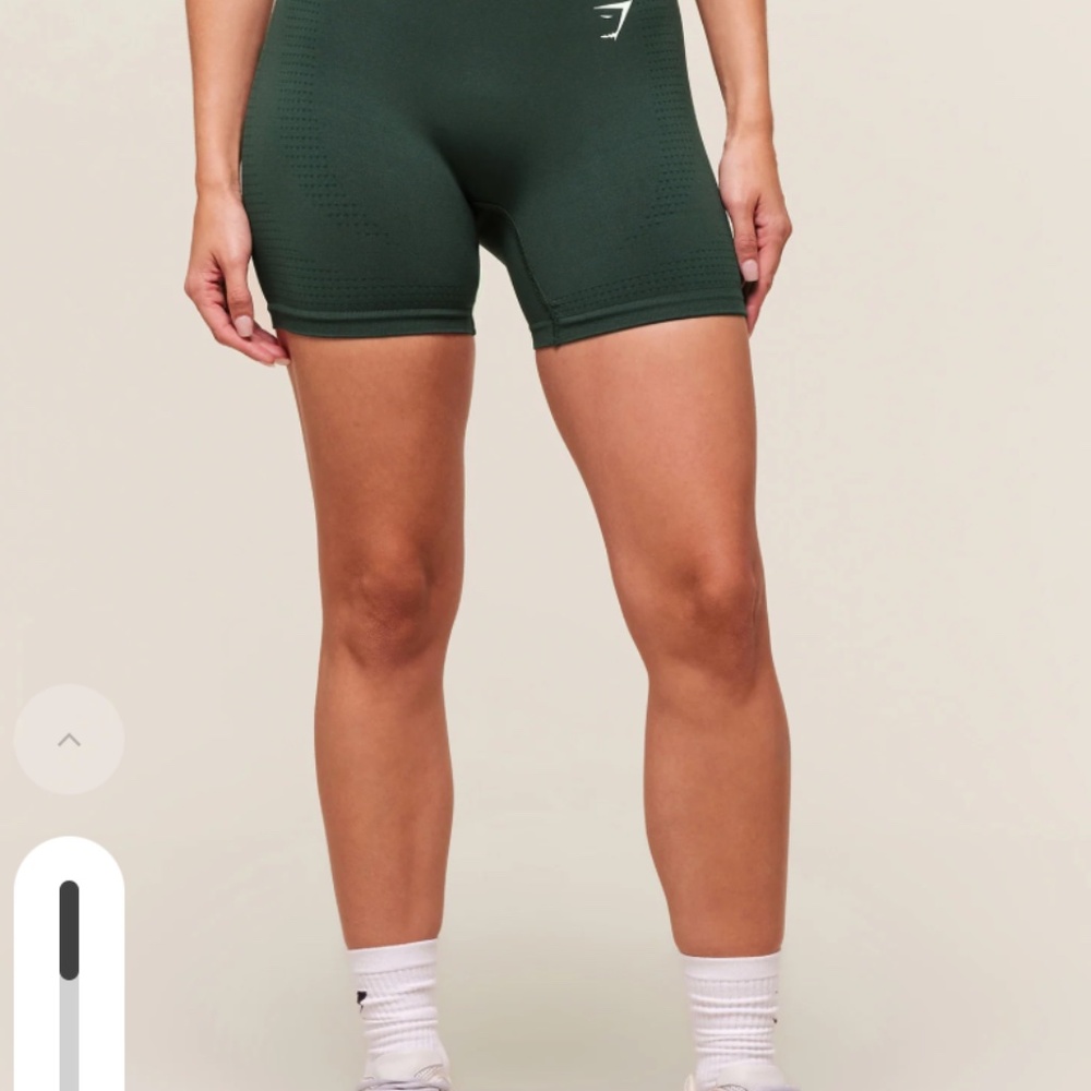 Gymshark Vital Seamless Shorts- Size Small, Woodland Green Marl